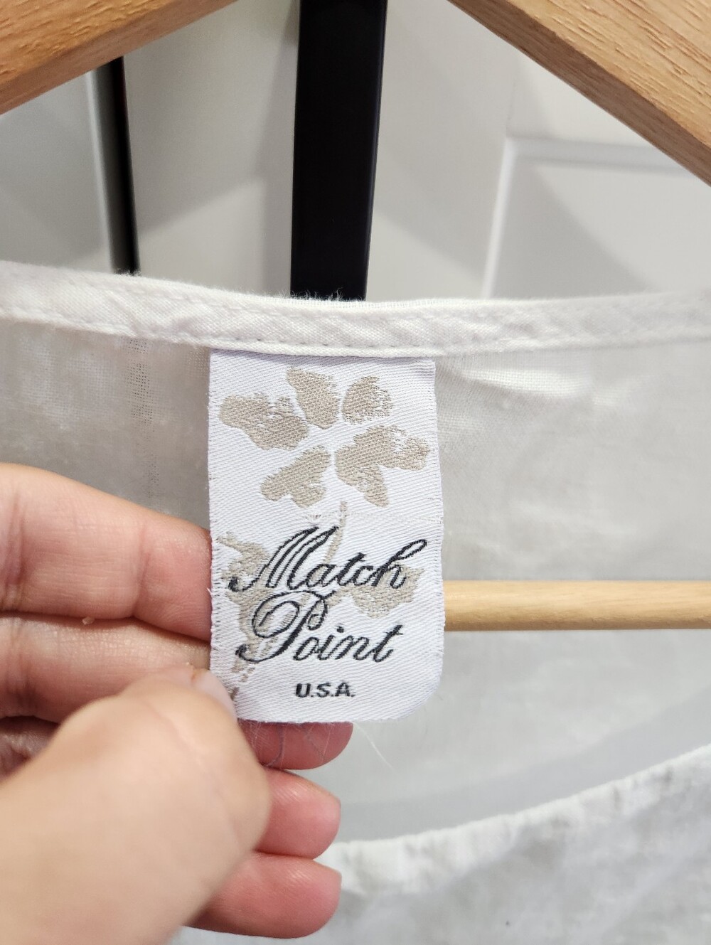 Match Point White Linen Layered Tunic Top Minimalist Lagenlook Size Large - Picture 5 of 7